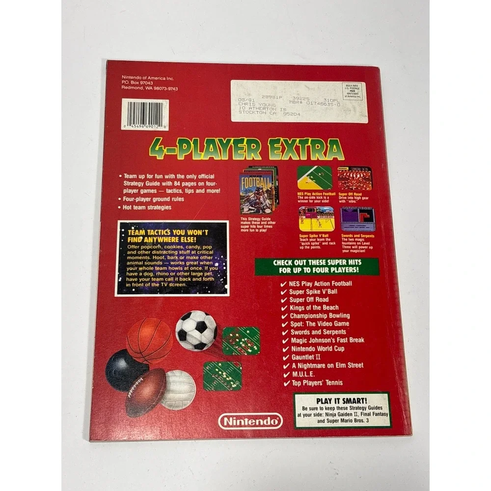 NINTENDO POWER Magazine Vol 19 - December 1990 - 4-Player‎ EXTRA Strategy Guide